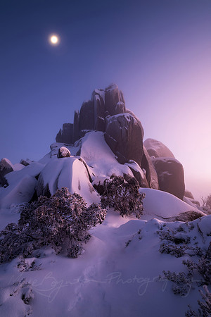 The Cathedral at Moonset