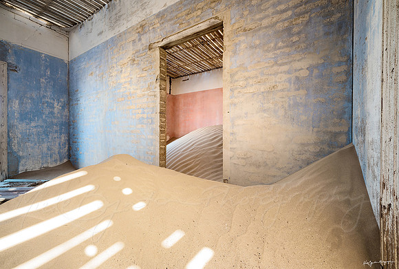 Inside Kolmanskop Namibia Africa by photographer Mieke Boynton