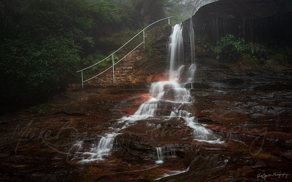 Weeping Rock Falls in NSW Australia by photographer Mieke Boynton